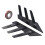 Car Rear Windshield Sticker Trim Louver Sunshade Black 8