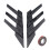 Car Rear Windshield Sticker Trim Louver Sunshade Black 3