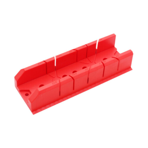 Mitre Saw Box Guide Slot Angle Cutting Box 10 inch Red 2