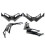 Motorcycle Front Fairing Winglet for NMAX125 Black 8