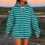 Women's Oversized Fleece-Lined Hoodie Longline Pullover 3