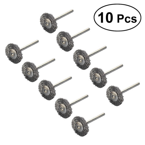 Steel Wire Wheel Set for Rotary Tool 10 pcs 1