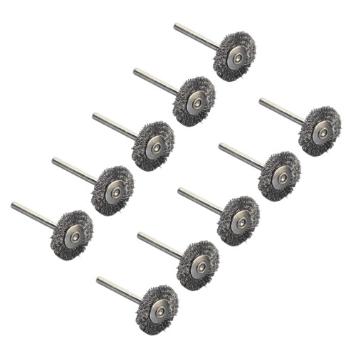 Steel Wire Wheel Set for Rotary Tool 10 pcs 2