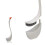 Swan-Shaped Toilet Brush Set with Long Handle and Removable 6