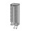 Clear Plastic Wall-Mounted Towel Organizer Gray 2