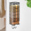 Clear Plastic Wall-Mounted Towel Organizer Gray 6
