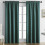 Blackout Kids Curtains for Boys Green Solid 63x52 Inch 5