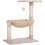 Cat Scratch Post with Bed Cat Tree for Indoor Cats Sisal Scratching Posts Hammock Kitty Activity Centre Beige 2