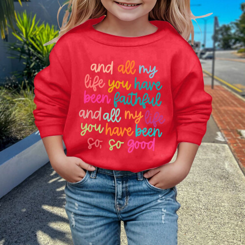 Baby Girl Long Sleeve Soft Sweatshirt Round Neck Pullover 1