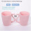 Flamingo Teapot Set Pink Porcelain 1-Piece 4