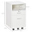 Lockable Two-Drawer Filing Cabinet, with Wheels - White 5