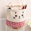 Wall Mounted Nursery Storage Bag Fabric Over-Door Pockets 1 2