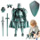 Medieval Knight Action Figure Movable 3D Printed 2