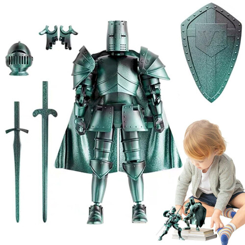 Medieval Knight Action Figure Movable 3D Printed 1