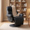 Homcom HOMCOM Upholstered Reclining Armchair with Adjustable Backrest, Black 9