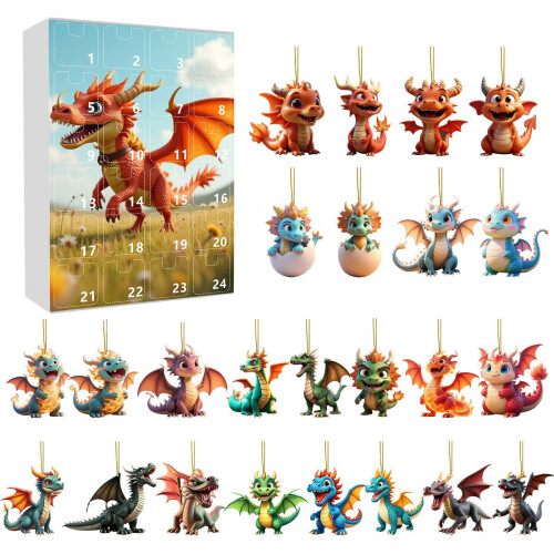 Dragon Advent Countdown Calendar Pendant 24 Days 1