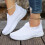 Willtoo Women's Arch Support Slip-Ons White Size 7W 6