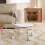 Acrylic Pulley Chair Ergonomic Low Rolling Stool with 8