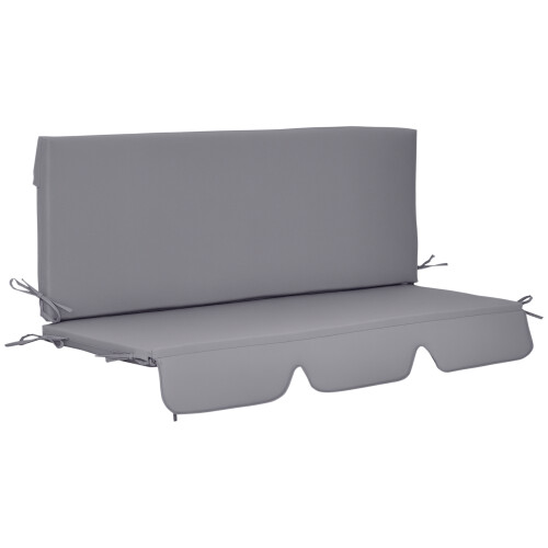 Outsunny Cojines para Columpio Gris 130 x 45 x 5 cm