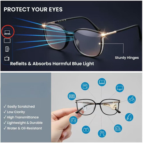 Women's Anti-Blue Light Reading Glasses Lightweight 1