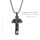 Cross Urn Necklace for Ashes with Birthstone Keepsake 2
