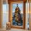 PVC Christmas Tree Window Cling Reusable for Glass 4