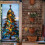 PVC Christmas Tree Window Cling Reusable for Glass 6