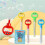 Smiley Face Bubble Wand Yellow 32-Hole Five-Claw 3