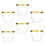 Gold Rimmed Clear Plastic Cups 9 oz 6 Pack 5