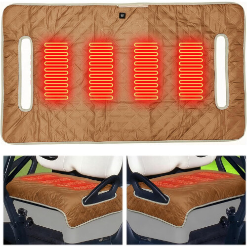 Heated Golf Cart Seat Cover Waterproof Soft 1 Pack 1