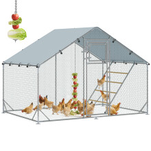 Gallinero para Exterior Gris 300 x 200 x 195 cm