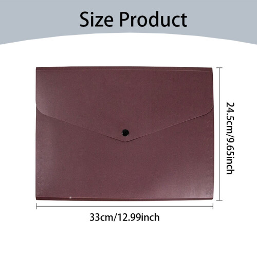 Expanding File Folder A4/Letter Waterproof Plastic 5-Pocket 1