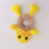 Women's Plush 3D Hair Tie Ponytail Holder Yellow 3