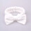 Bowknot Headband Solid Color Wide Plush Headband White 2