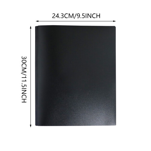 Plastic Folder with Prongs Letter Size 2-Pocket Heavy Duty 2