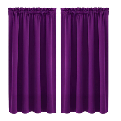 WZXPWT Blackout Thermal Silk Curtains 42x54 Brown 2