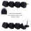 High Heel Tips Replacement Caps 20 Pairs U-Shape Black 5 3