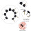 High Heel Tips Replacement Caps 20 Pairs U-Shape Black 5 4