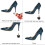 High Heel Tips Replacement Caps 20 Pairs U-Shape Black 5 5
