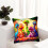 Cartoon Dinosaur Throw Pillow Cover 18x18 Inch Linen 2