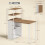 Homcom HOMCOM Foldable Computer Desk, Home Office Desk for Small Spaces, Natural 3