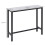 Rectangular Bar Table, Wood Effect Coffee Table for Small Space, Breakfast Dining, Kitchen, Industrial, White & Black 5