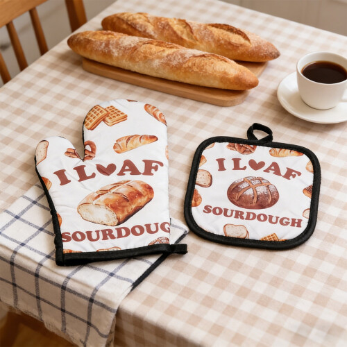 Oven Mitts Kitchen Heat Gloves 2 Pcs 1