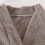 Women's Fleece Bathrobe Solid Color Long Sleeve Gray One 5