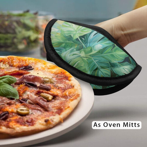 Pot Holders and Oven Mitts Set Heat Resistant 2 Pack 2