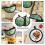 Pot Holders and Oven Mitts Set Heat Resistant 2 Pack 4