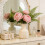 White Ceramic Vase Minimalist Textured 5.5 in 6