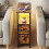 Levede Bedside Table Narrow Side Table with LED Charging Station Storage Brown 8