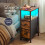 Levede Bedside Table Narrow Side Table with LED Charging Station Storage Brown 10