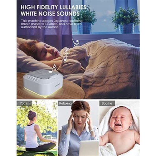White Noise Machine with 28 Sounds Night Light Sleep Timer 2